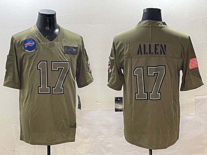 Men Buffalo Bills #17 Allen Green 2025 Nike Salute to Service Limited NFL Jersey style 1->chicago cubs->MLB Jersey